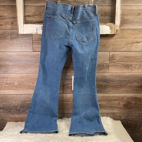 J Crew Full-Length Flare Leg 5 Button Stretch Jeans 30 Size 10 Blue - Picture 8 of 13